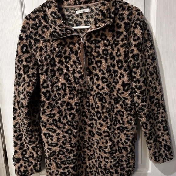Maurices Leopard Print Teddy Jacket - Picture 4 of 5